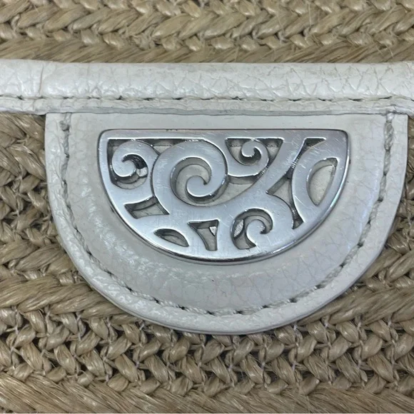 Brighton Jojo Straw Organizer Crossbody $315 retail boho coastal